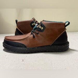 Men's Hey Dude Bradley Chukka Classic Casual Boot-Brown/Black Size 11 NEW